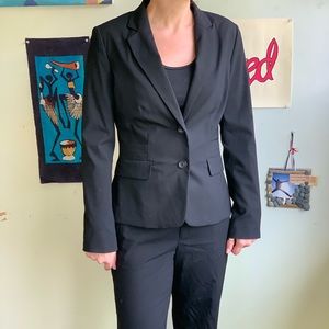 Black three piece suit!